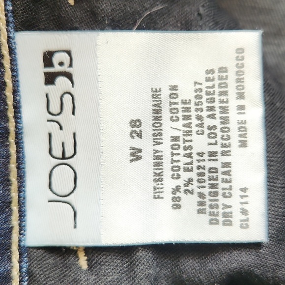 JOE'S dark wash skinny jeans womans size 28 - Picture 4 of 9
